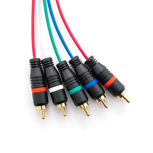 YPbPr Component Cable for Wii and Wii U - HD Retrovision - Stone