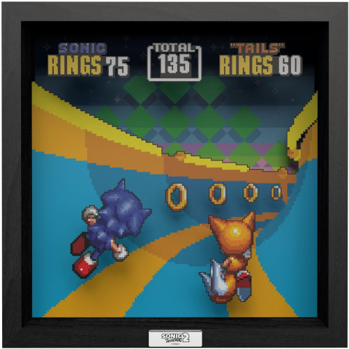 Sonic the Hedgehog 2 "Special Stage" Shadowbox Art - Pixel Frames