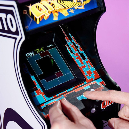 OFFICIAL TAITO QIX Quarter Size Arcade Cabinet - Stone Age Gamer