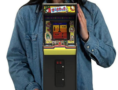 Official Dig Dug Quarter Size Arcade Cabinet - Stone Age Gamer
