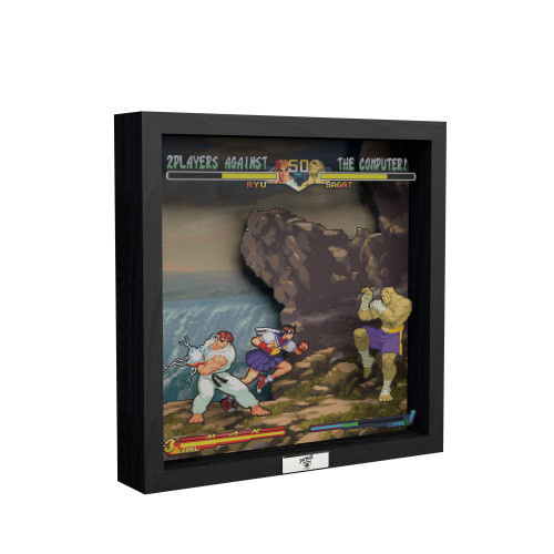 Street Fighter Alpha 2 "A Dramatic Battle" Shadowbox Art