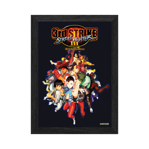 Street Fighter III "Fight for the Future" Framed Lenticular Poster