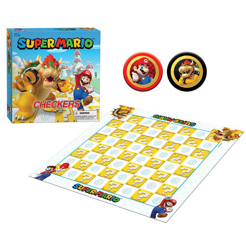 Super Mario Checkers & Tic-Tac-Toe (Mario vs. Bowser)