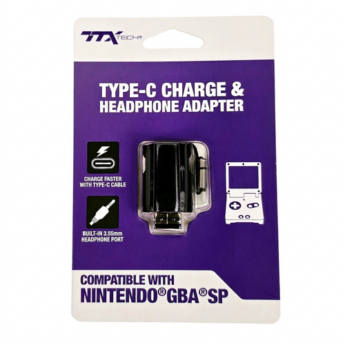 Type C Charge and Headphone Adapter for GBA SP 