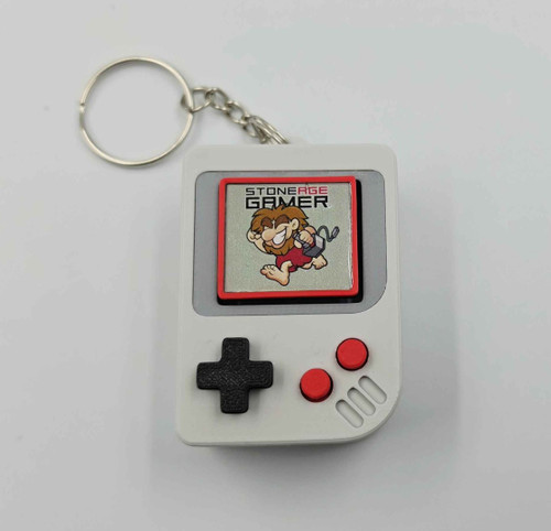 Stone Age Gamer Mini Game Boy Style Fidget Toy Keychain