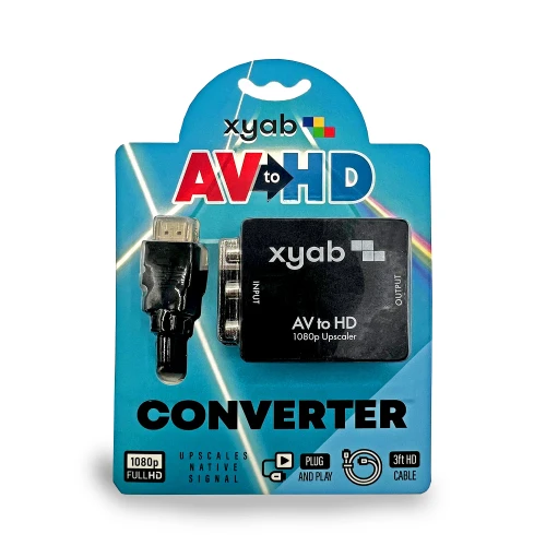 Universal RCA AV to HD Adapter with 3 Foot HD Cable Included