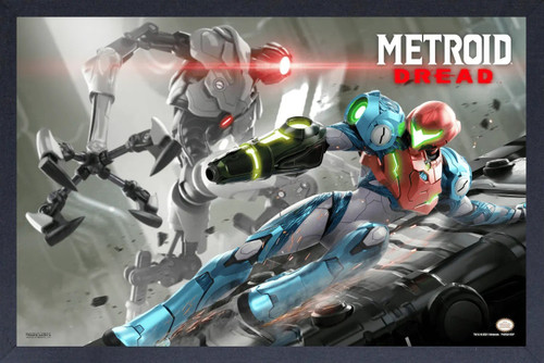 Metroid Dread "Slide" Framed Gel Coated Poster