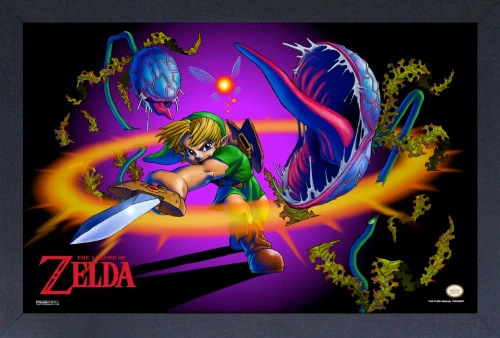 The Legend of Zelda: Majora's Mask "Baba Slash" Framed Gel Coated Poster