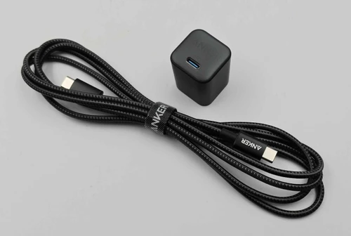Anker 322 Braided USB-C to USB-C Cable (6 ft, 60W) & Anker 511 Nano Charger Power Bundle