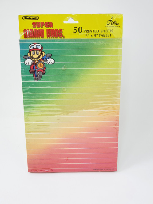 Vintage Super Mario Bros. Notepad (Mario on Bike)