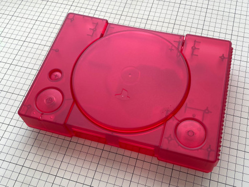 Playstation Shell Clear Red - Stock