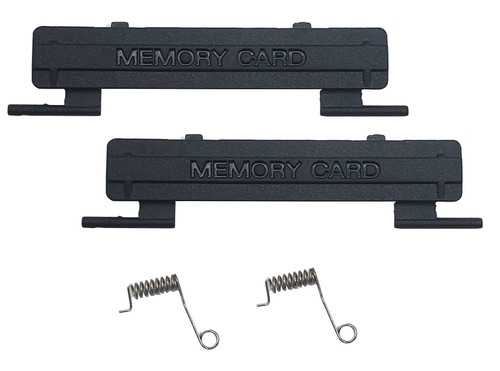 Set of 2 Memory Card Doors with Springs for Sony PS2 SLIM - XYAB