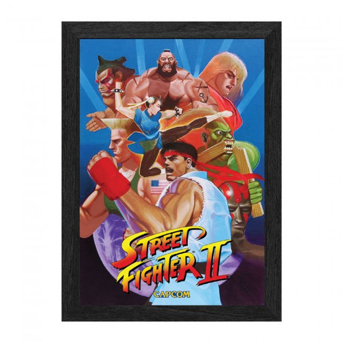 Street Fighter II: The World Warriors Framed Lenticular Poster