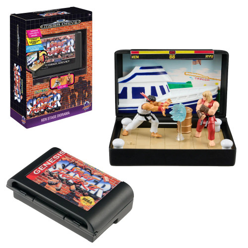 Sega Console Heroes - Super Street Fighter II Ken Stage Diorama