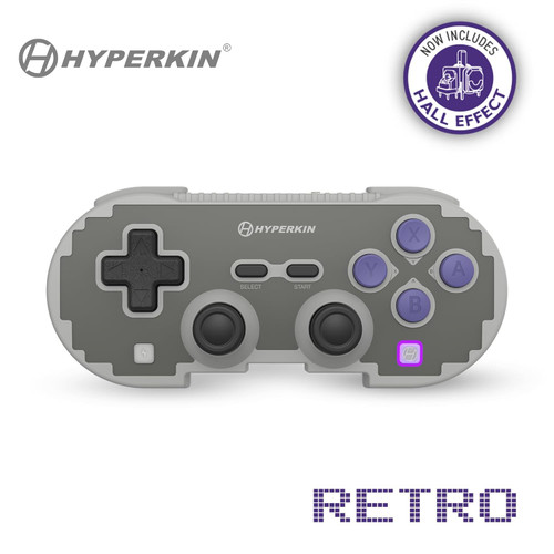 Pixel Art Wireless Hall Effect Bluetooth Controller - Super NES