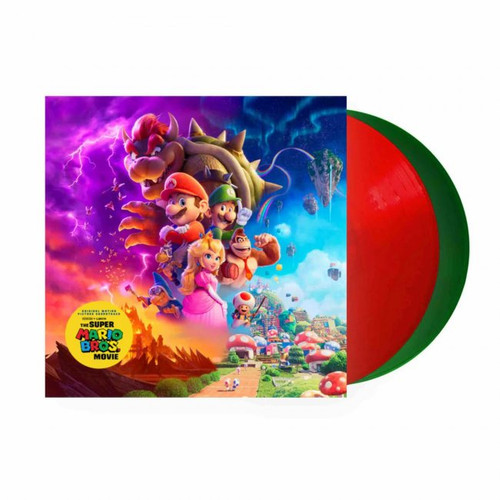 The Super Mario Bros. Movie 2xLP (Red + Green) Vinyl Soundtrack