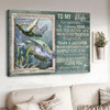 To My Wife, Once Upon A Time I Became Your And You Became Mine, Turtle Poster Poster and Canvas