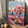 It Is With My Soul, Hummingbird Poster, Violin Lover, Flower Poster Poster and Canvas