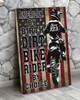 Custom American By Bird, Dirt Bike Rider By Choice, Motocross Lover Customized Personalized NAME/NUMBER Poster and Canvas