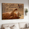 Cat Lover, Be Stil And Know That, I Am With You Poster and Canvas