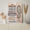 To My Bonus Dad, Father’s Day, You Didn’t Give Me The Gift Of Life Poster and Canvas
