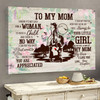 Horse Poster, To My Mom, I Know It’s Not Easy For A Woman To Raise A Child And There Is No Way Poster and Canvas