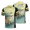 GodoPrint Custom Name Trout Fishing On 3D AOP Men’s Polo Shirts Short Sleeve Fishing Shirt, Fisherman’s Polo Shirt