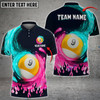 Custom Billiards Ball 9 Spinning Paint Personalized Name, Team Name Multicolor Option Polo Shirt