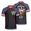 Custom Bowling Eagle American Flag Custom Bowling Shirts for Men