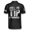 Custom Billiard Just the Tip I Promise Custom Billiard Shirts for Men, Custom Billiard ball for Team, Men's Billiard Polo Shirts