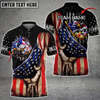 Personalized Name 3D Polo Shirt, Flag Shirt for Billiard Lovers