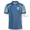 Custom Billiard Sports Style Light Blue Custom Billiard Shirts for Men, Custom Billiard Shirts for Team, Men's Billiard Polo Shirts