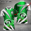 Custom Billiards Multicolor Options Blade Of Glory Personalized Name, Team Name 3D Polo Shirt