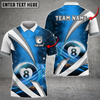 Custom Billiards Multicolor Options Blade Of Glory Personalized Name, Team Name 3D Polo Shirt