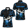 Custom American Bowling Thunder Multicolor Option Customized Name 3D Shirt, Gift for Bowler