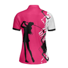 Your Hole Is My Goal Golf Short Sleeve Women Polo Shirt, White And Pink Golf Shirt For Ladies - Perfect Gift For Women