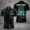Custom Coolspod Bowling And Pins Multicolor Mythical Dragon Customized Name 3D Polo Shirt