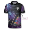 Custom Billiard Pool Balls Thunder Lighting Custom Billiard Shirts for Men, Perfect Gift for Billiard Player