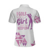Custom I Golf Like A Girl Try To Keep Up Custom Short Sleeve Women Polo Shirt, Personalized Unique Female Golf Gift, Best Gift For Women, Custom Polo Shirt