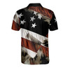 Men's American Flag Eagle 3D Printed Over Polo Shirt