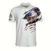 Custom 3D All Over Print Eagle American Polo Shirt For Men Independence Outfit