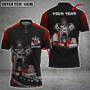 Custom Coolspod Skull Trucking Personalized Name 3D Polo Shirt For Truck Driver 4 Colors