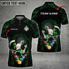 Personalized Name Team Skull Billiard 8 Balls Multicolor Option, Skull Billiard Polo Shirt