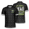 Custom Tennis The Voices In My Head Customized Name All Over Printed Polo Shirt, Idea Gift for Tennis Players