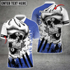 Custom Coolspod Billiards Skull Holding 8 Ball Personalized Name, Team Name Billiard 3D Polo Shirt Multicolor Options