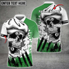Custom Coolspod Billiards Skull Holding 8 Ball Personalized Name, Team Name Billiard 3D Polo Shirt Multicolor Options