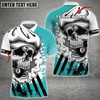 Custom Coolspod Billiards Skull Holding 8 Ball Personalized Name, Team Name Billiard 3D Polo Shirt Multicolor Options