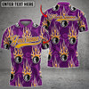 Custom Billiards Ball 8 Shower Multicolor Options Personalized Name 3D Polo Shirt, Billiard Fire Shirt