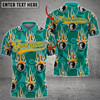 Custom Billiards Ball 8 Shower Multicolor Options Personalized Name 3D Polo Shirt, Billiard Fire Shirt