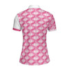 Pink Argyle Golf Clubs Pattern Women Polo Shirt, Just A Girl Who Loves Golf Short Sleeve Shirt, Gift For Female Golfers